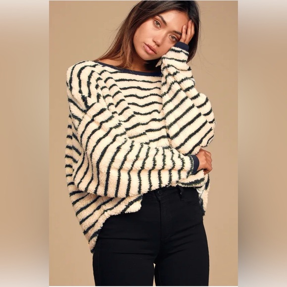 NWT Free People Breton Striped Pullover, size M - Picture 1 of 7